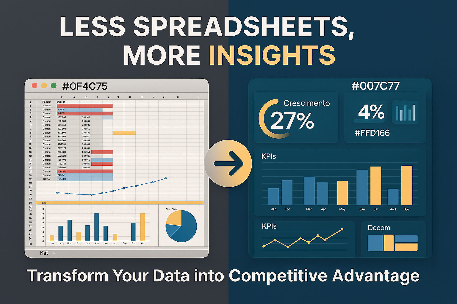 Less spreadsheets, more insights