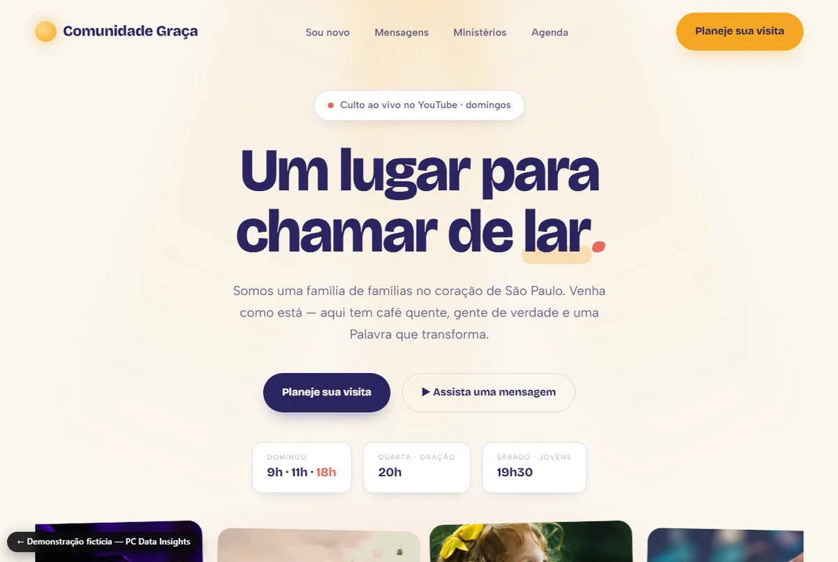 Demo — Comunidade Graça