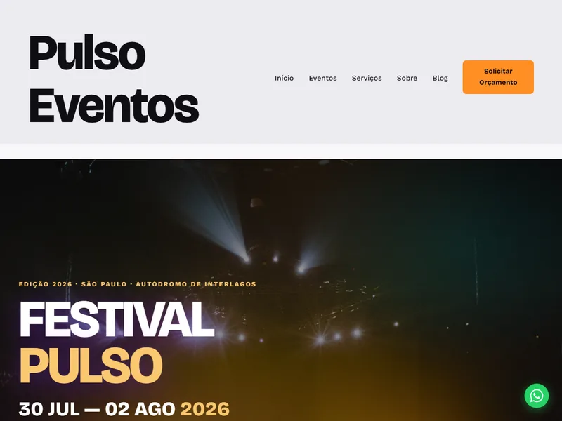 Pulso Eventos — Produção de Eventos