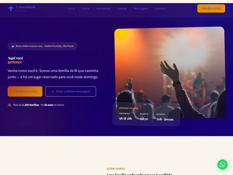 Comunidade Esperança — Igreja & Comunidade